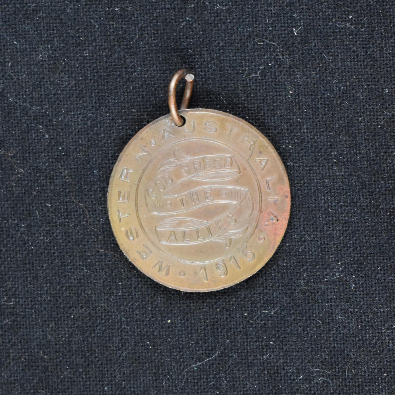 “Struck in Honour of Our Boys at the Dardanelles” Medallion (rear view)
