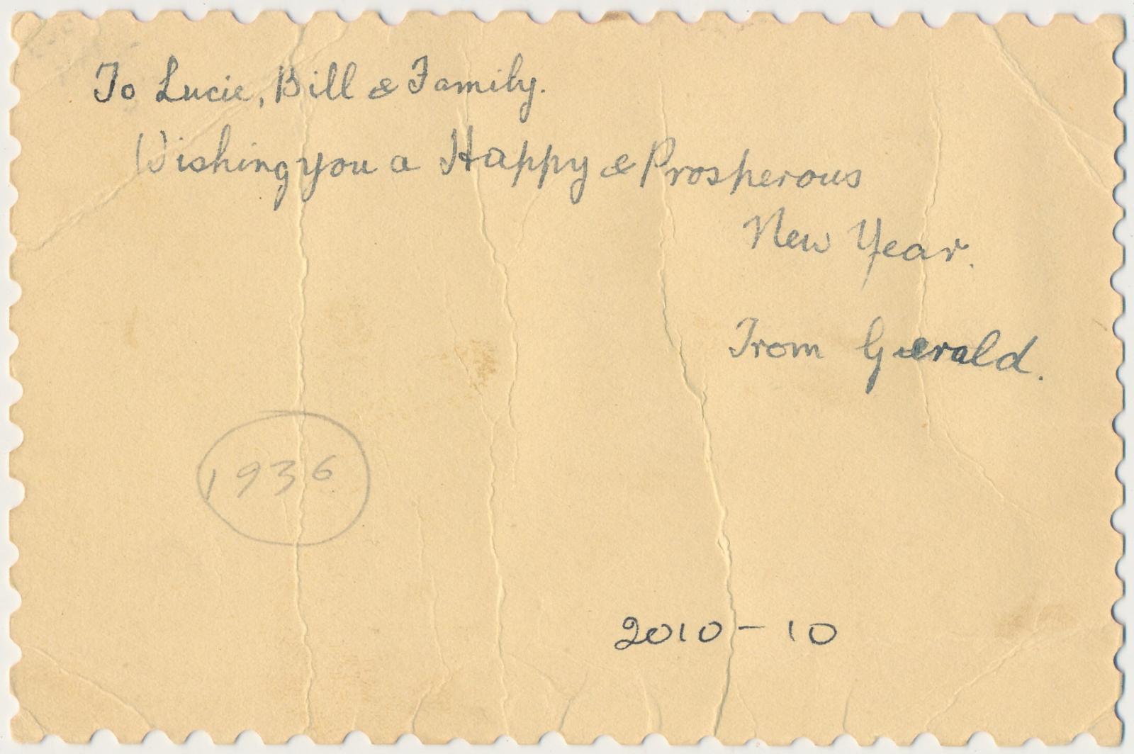 Back of postcard of Katanning Town Hall