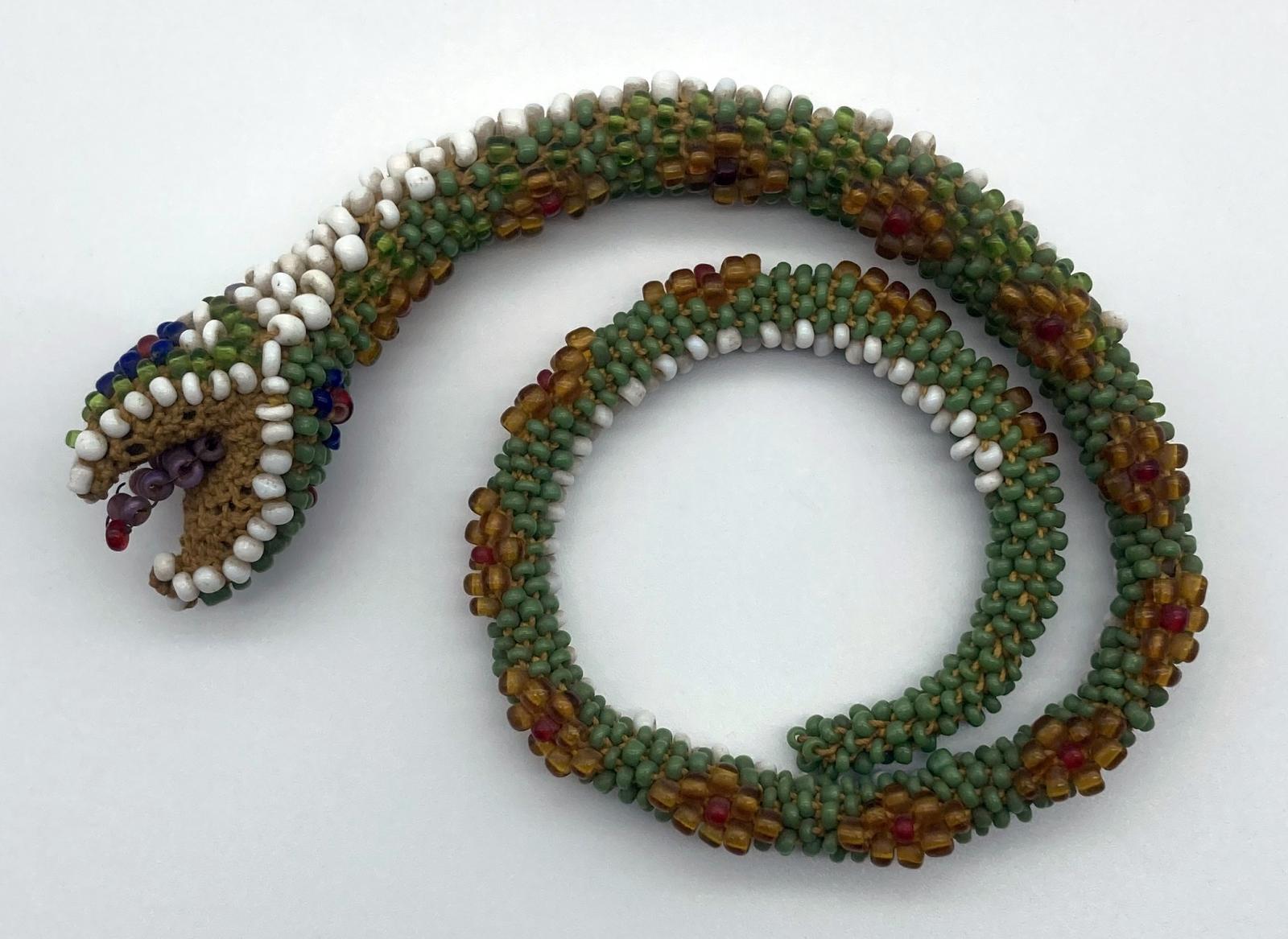Small Ottoman prisoner of war beadwork snake