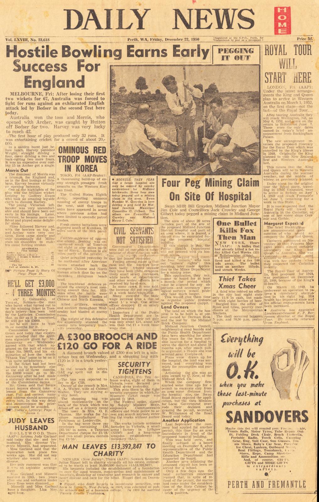 Mining Lease, Midland Hospital Site