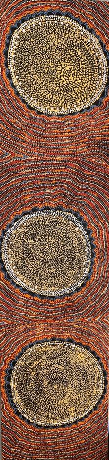 Aboriginal painting with three circles