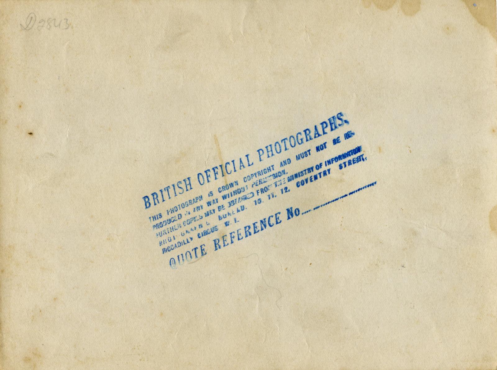 Reverse of British Official Photograph - Women Carpenters in France - D2483