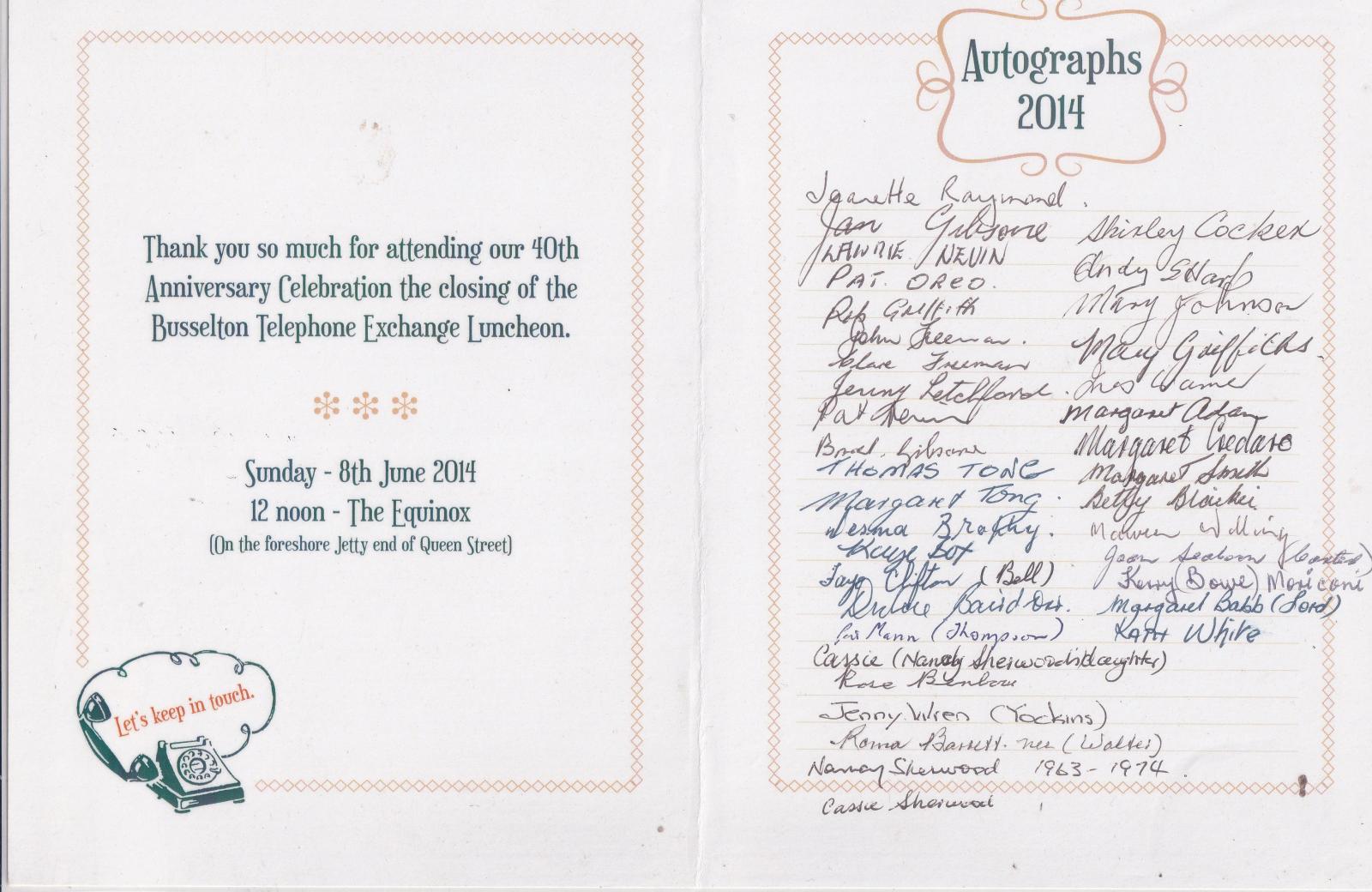Inside of Card
