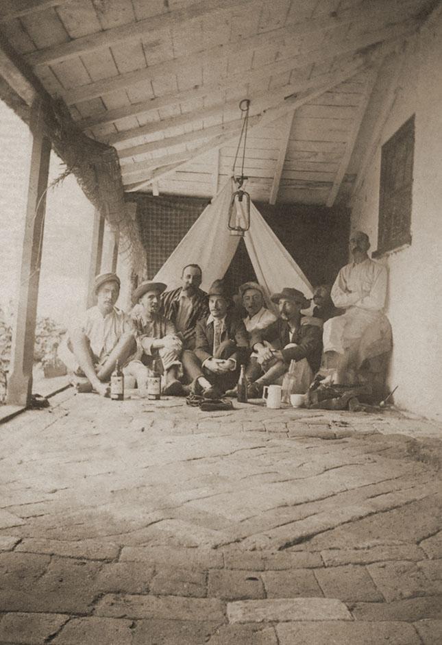 Men On A Verandah