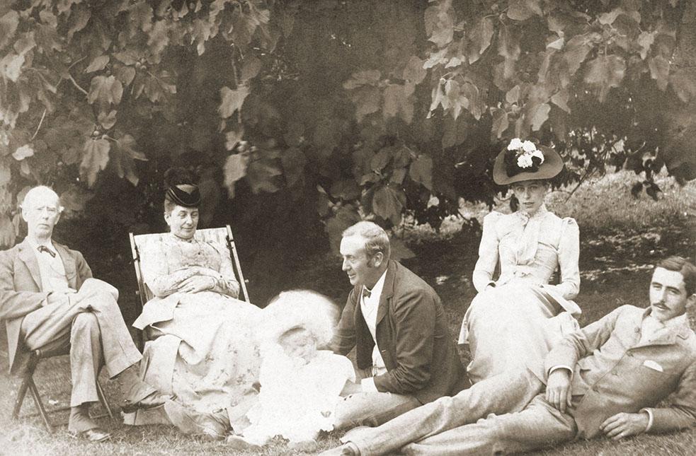 Family In The Garden