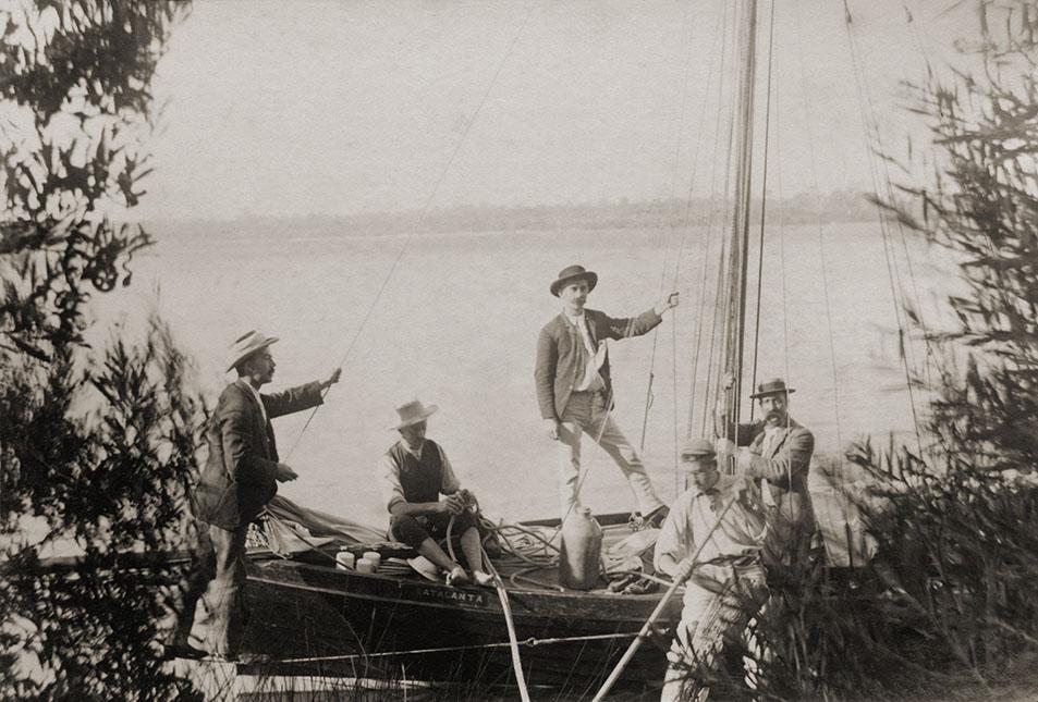 Men On Yacht Atalanta