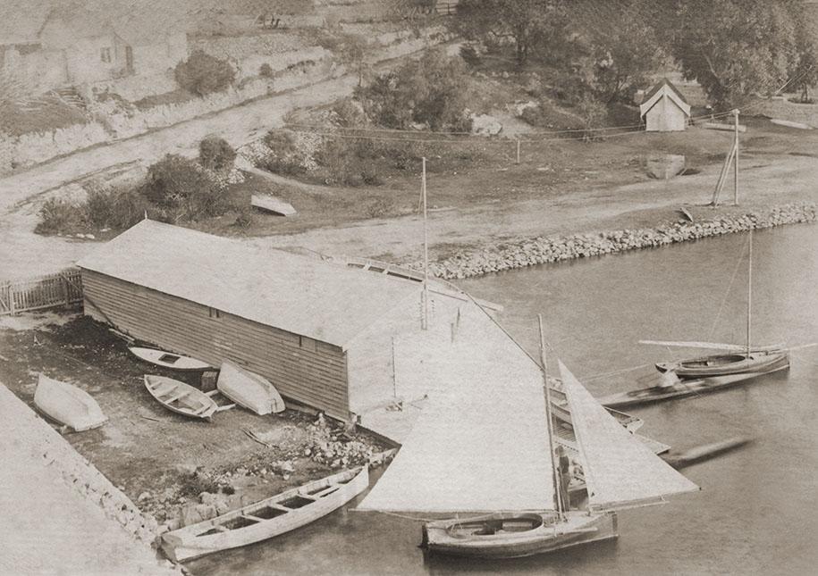 Boat Shed, Dinghies And Yachts