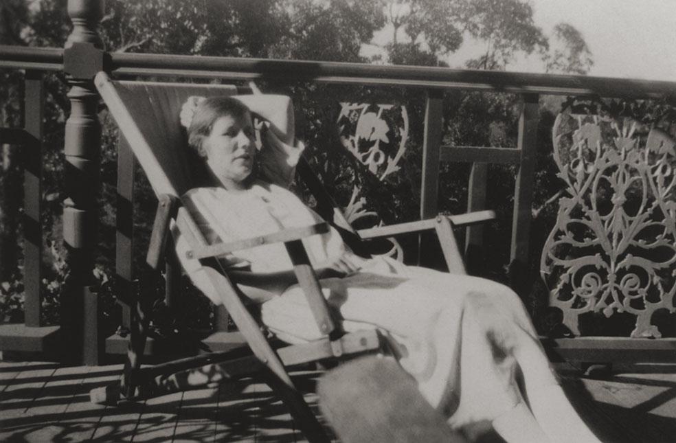 Woman In Deckchair