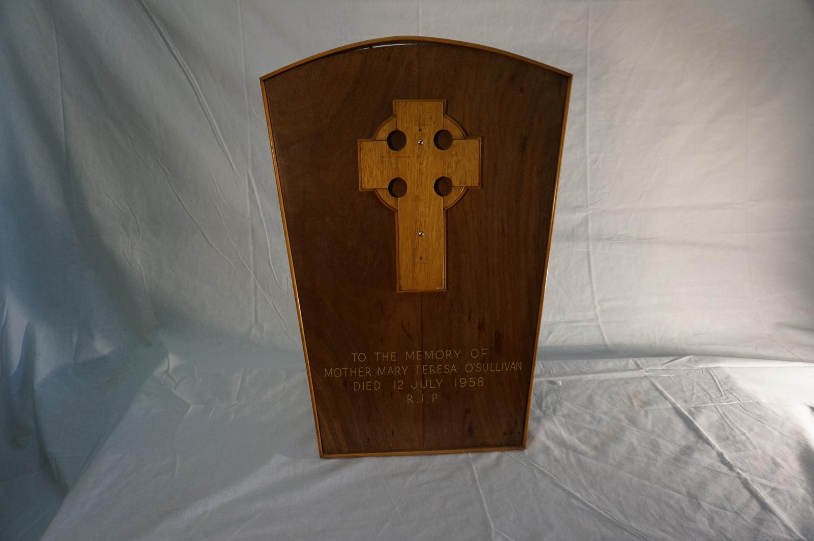 Memorial to Mother Mary Teresa O'Suliivan