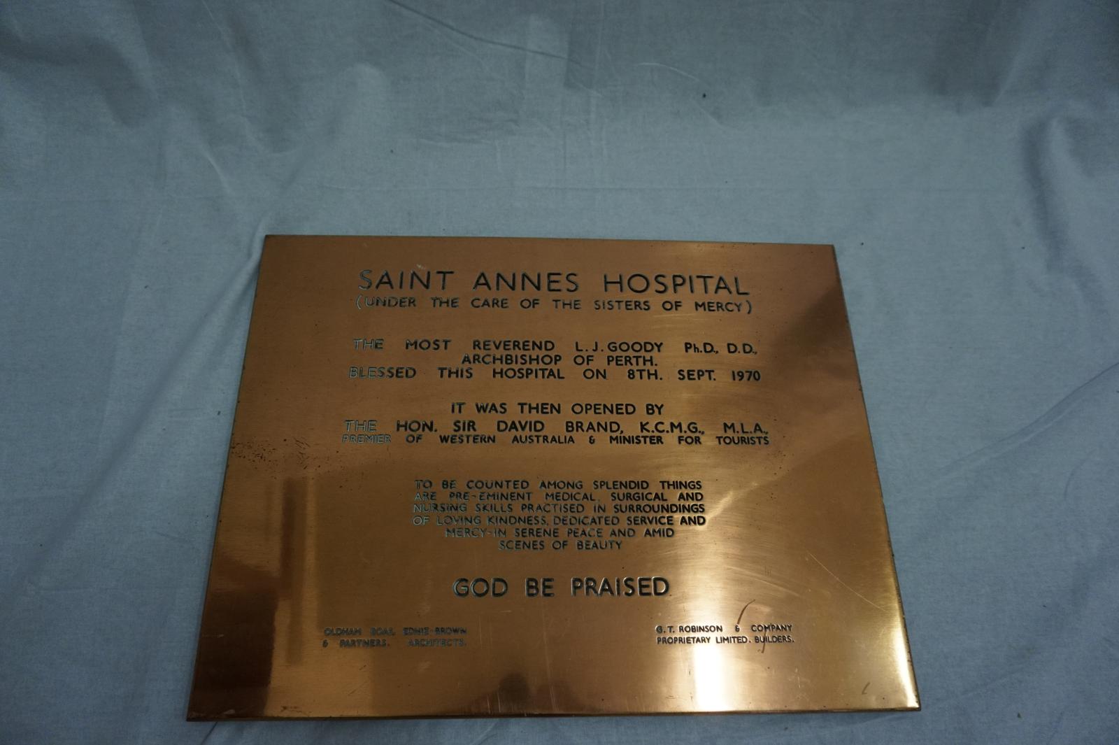 Christos Nursing Home Plaque