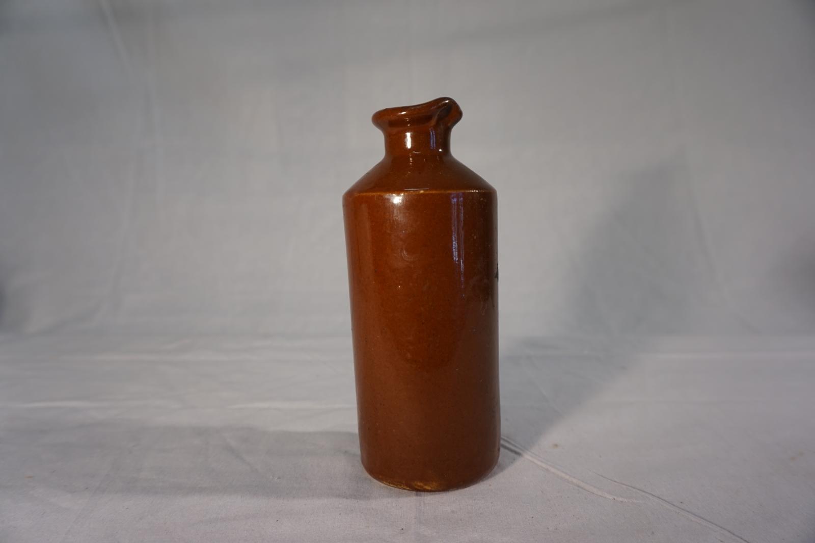 Stephens Inks Brown Glazed Stoneware Bottle