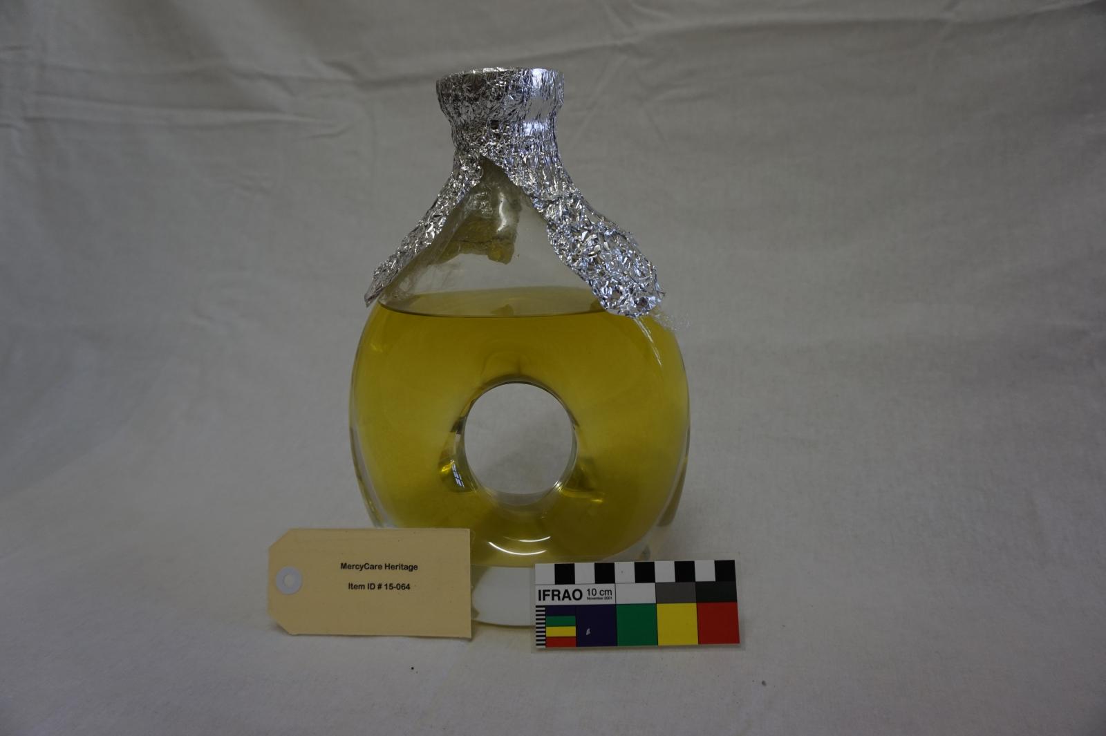 Commerative Clear Glass Bottle of Olive Oil (Large)