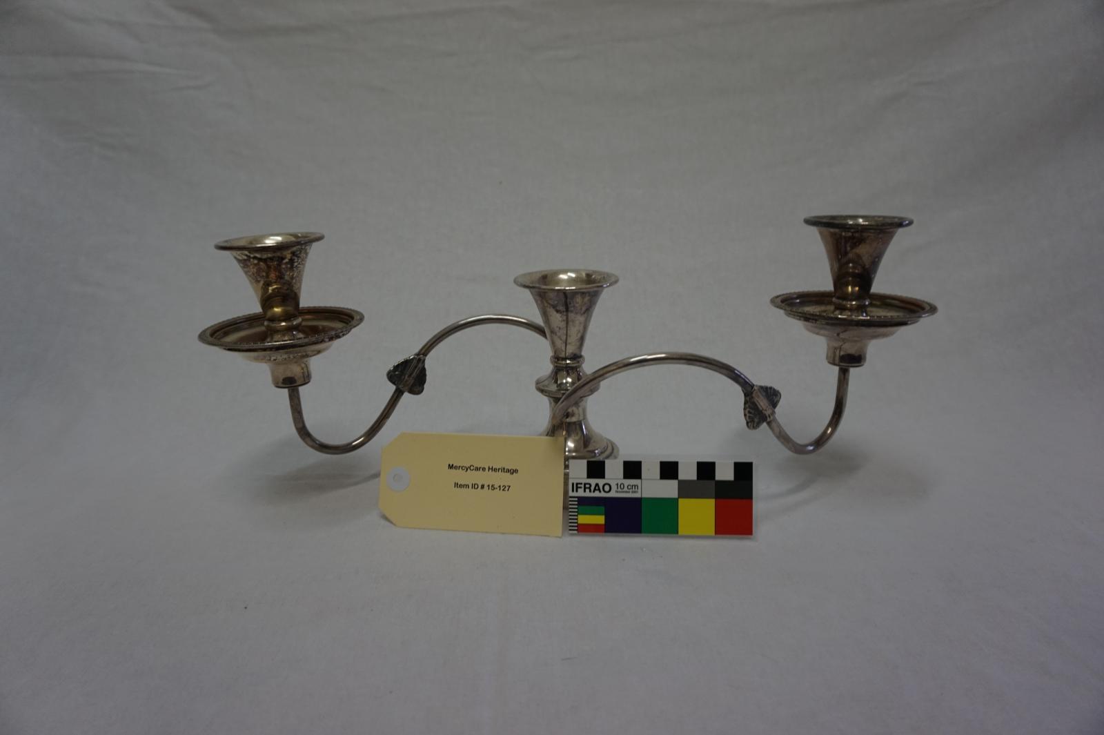 Top Section of a Silver Candlestick
