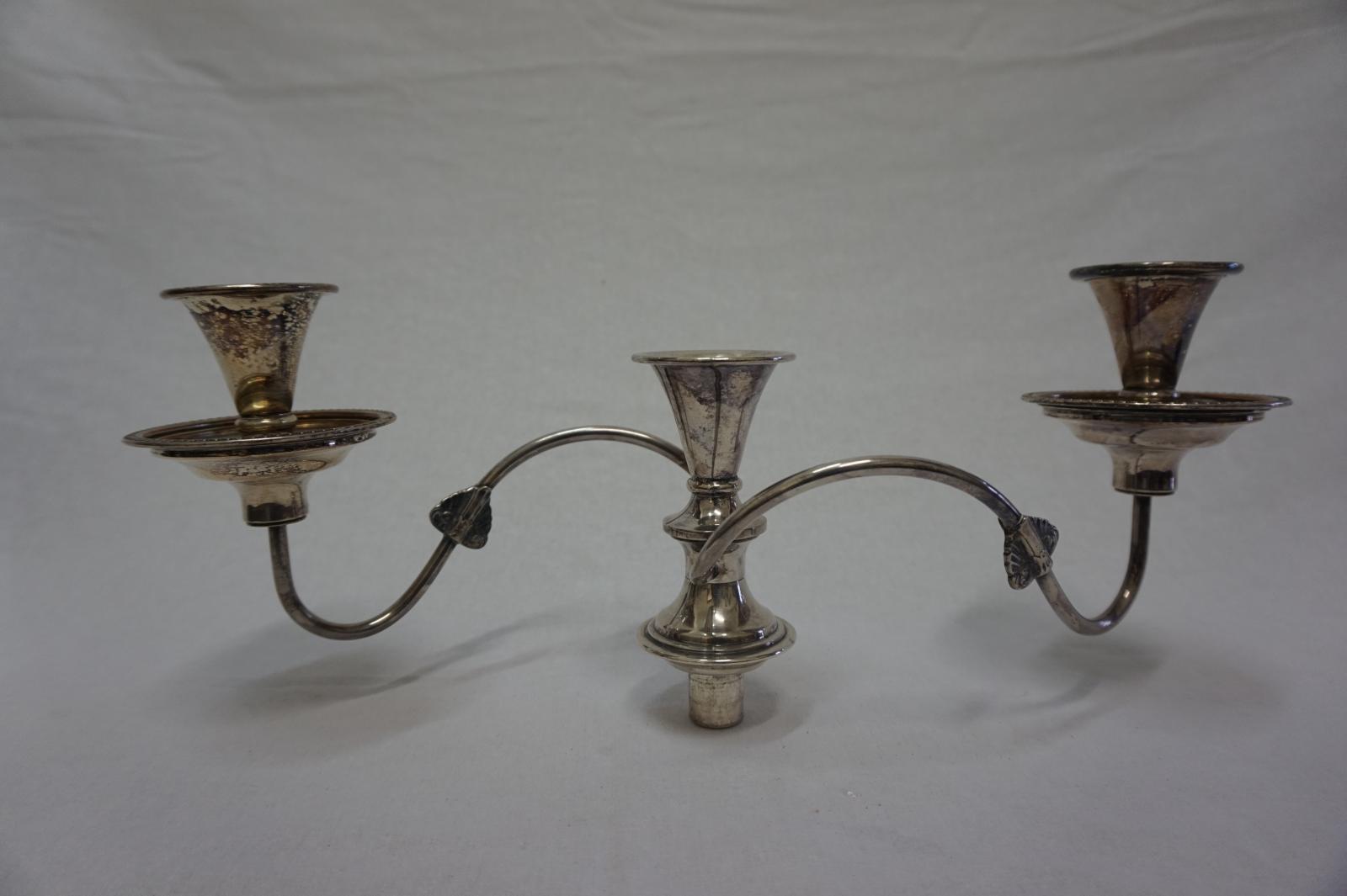 Top Section of a Silver Candlestick
