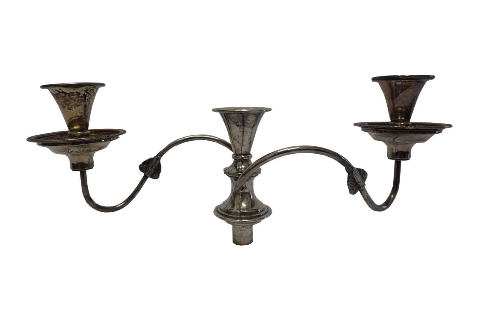 Top Section of a Silver Candlestick