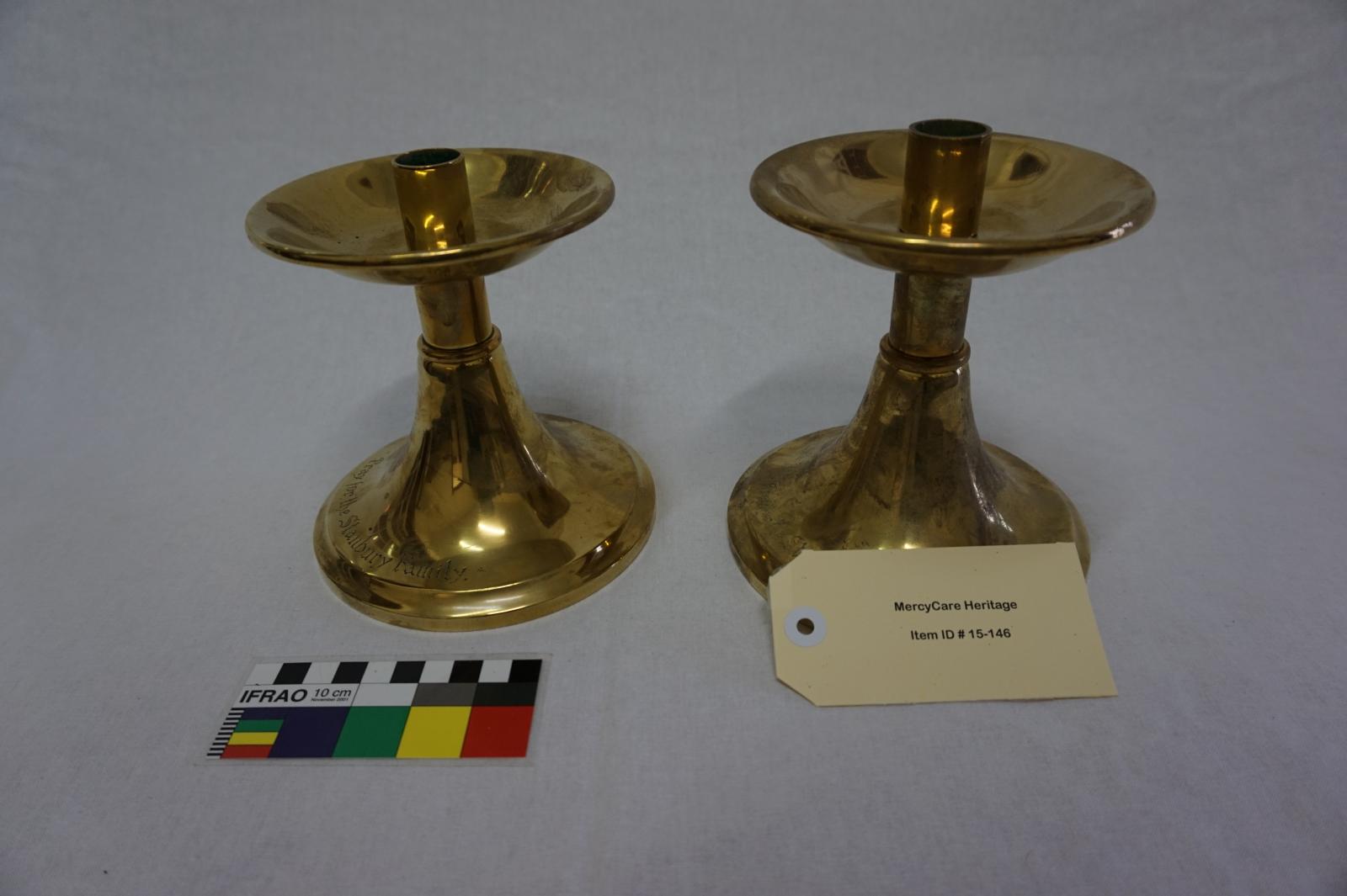 Brass Candle Stands Set of 2