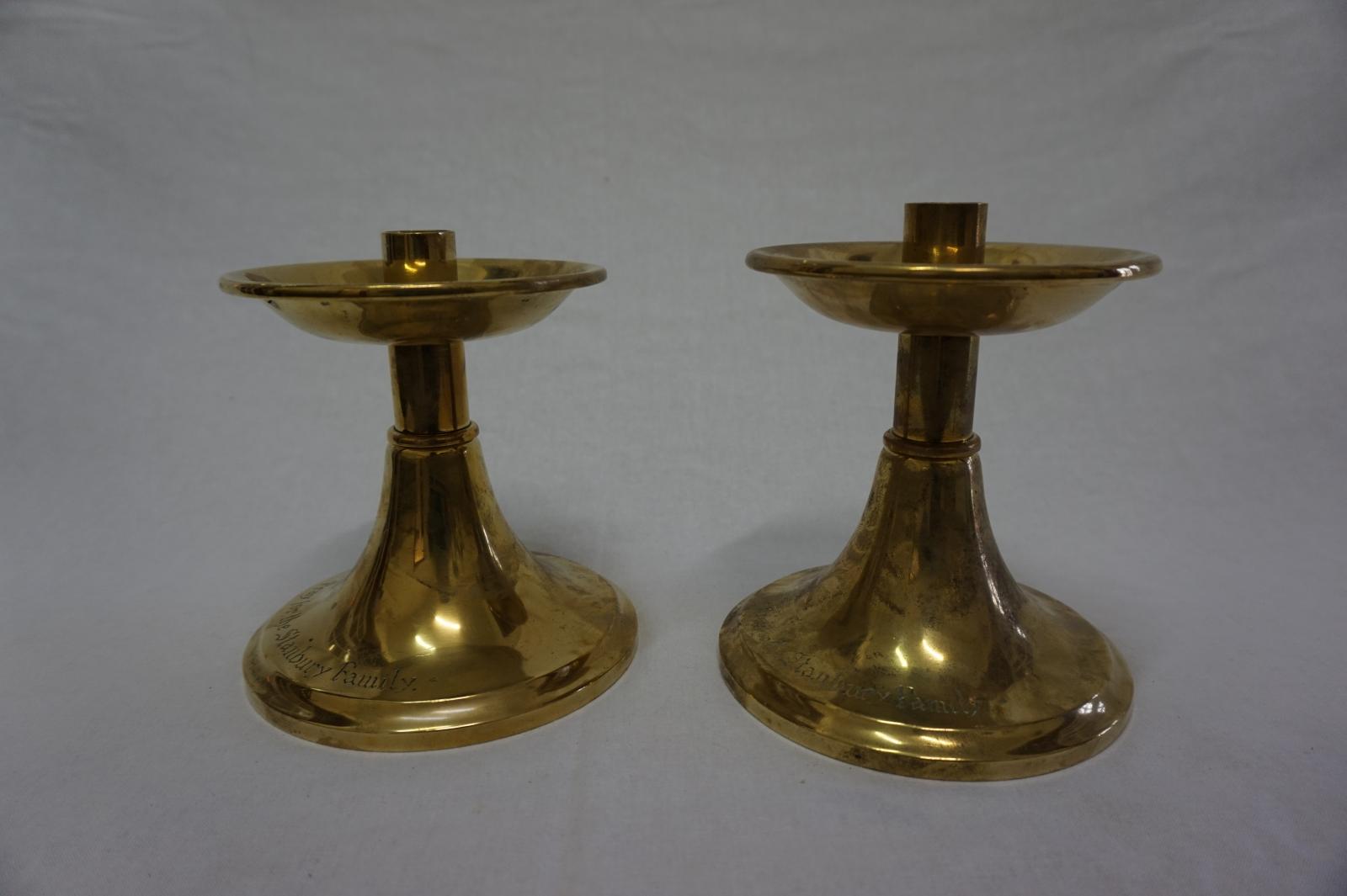 Brass Candle Stands Set of 2