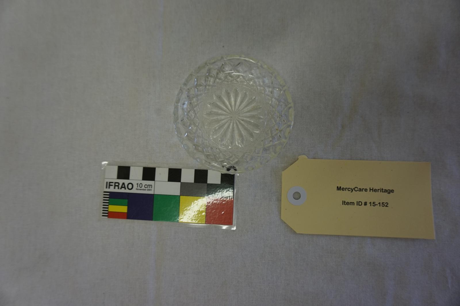 Set of 6 Small Cut Glass Dishes