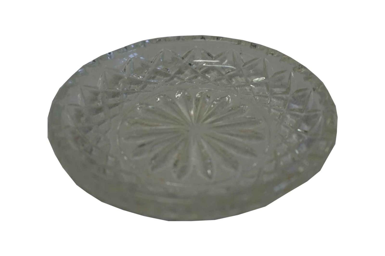Set of 6 Small Cut Glass Dishes