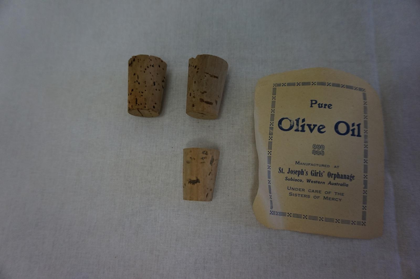 Bag with Olive Seeds and Corks