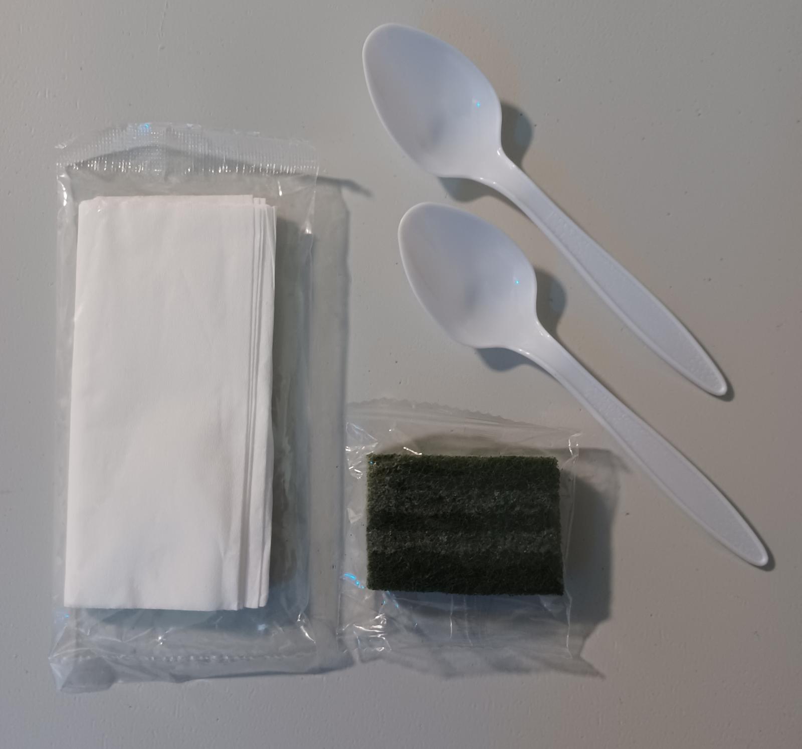 Contents inside CR1M bag
