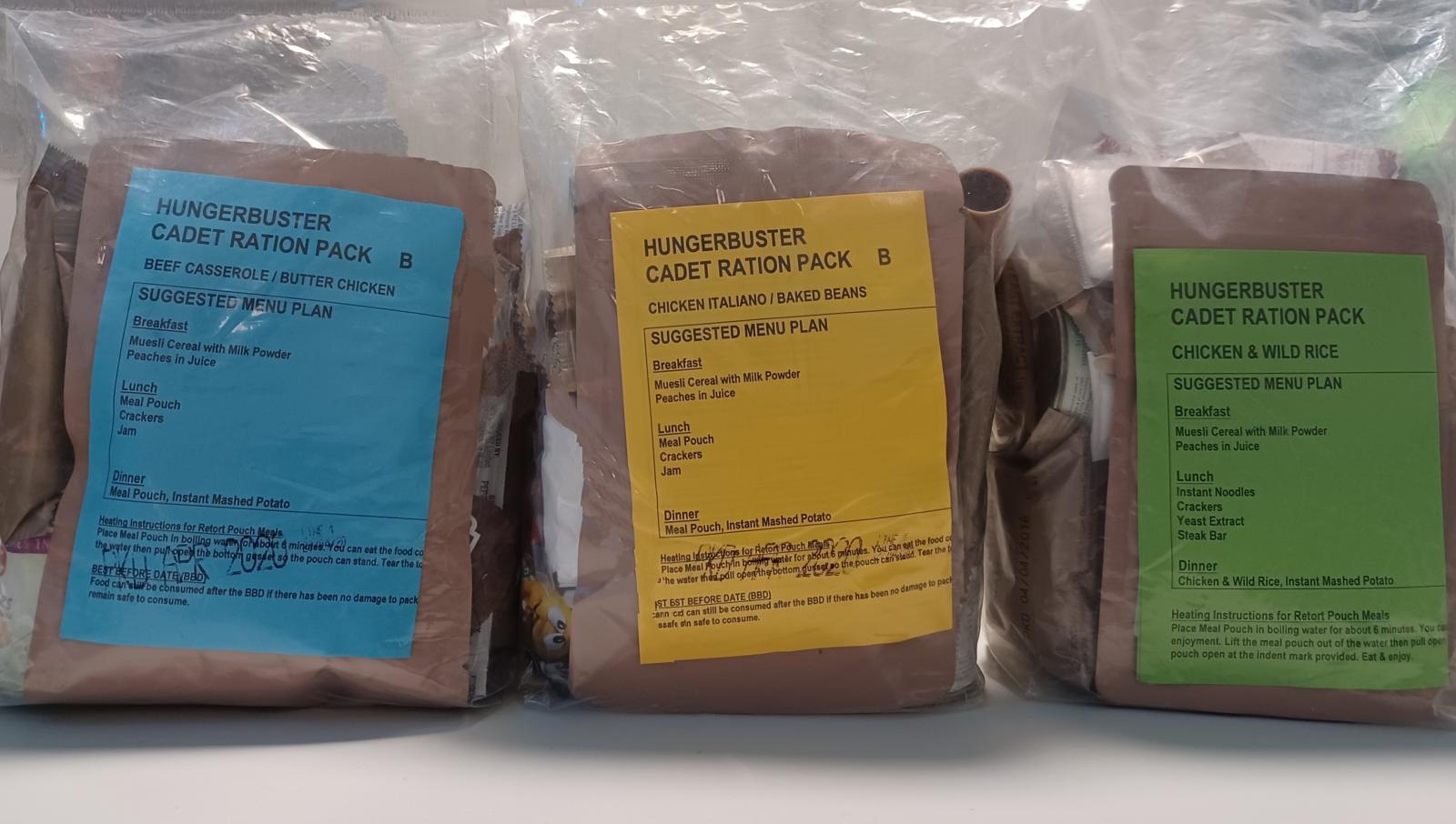Cadet Ration Packs