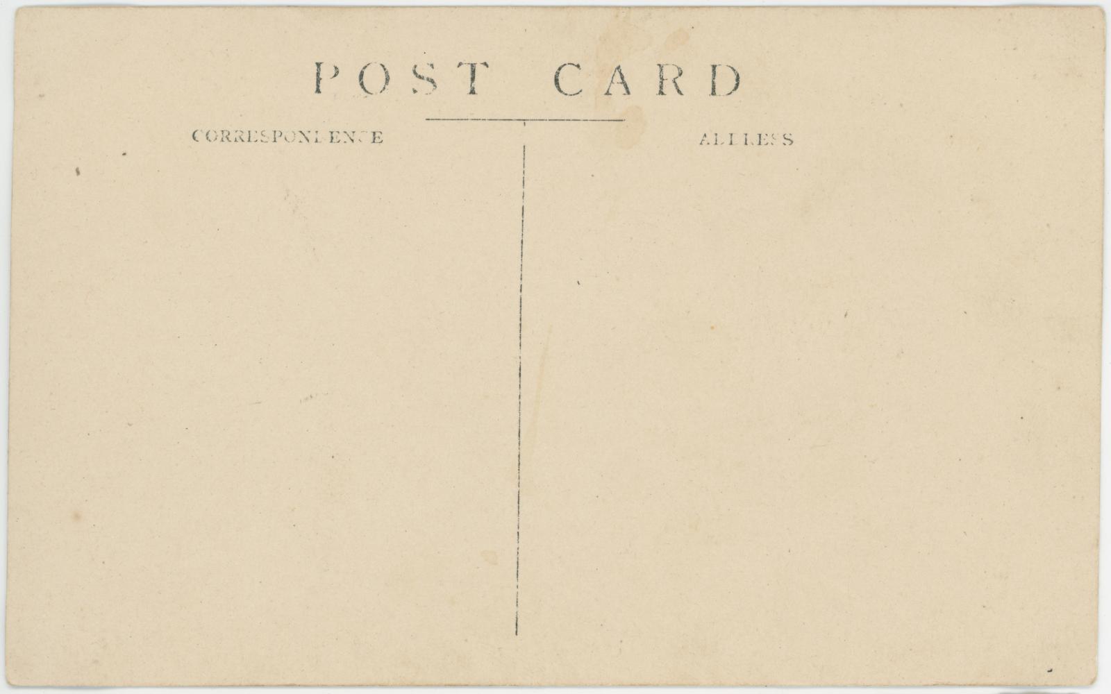 Rear View of Postcard