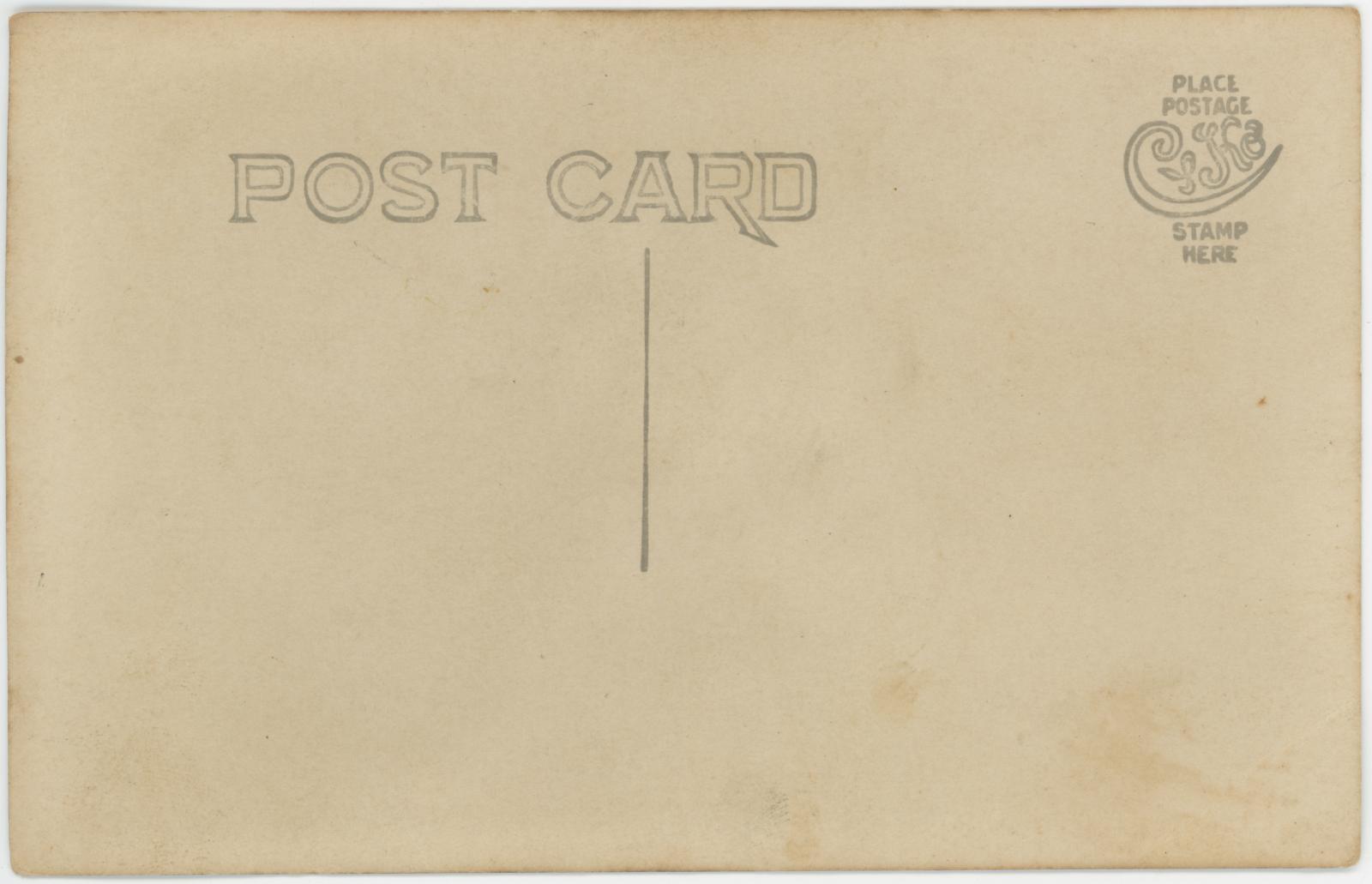 Rear View of Postcard