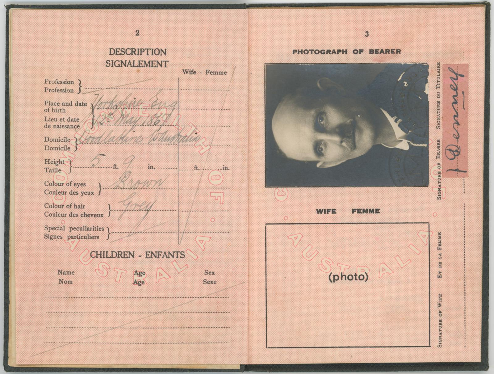 Page 2, showing photograph of Mr DENNEY