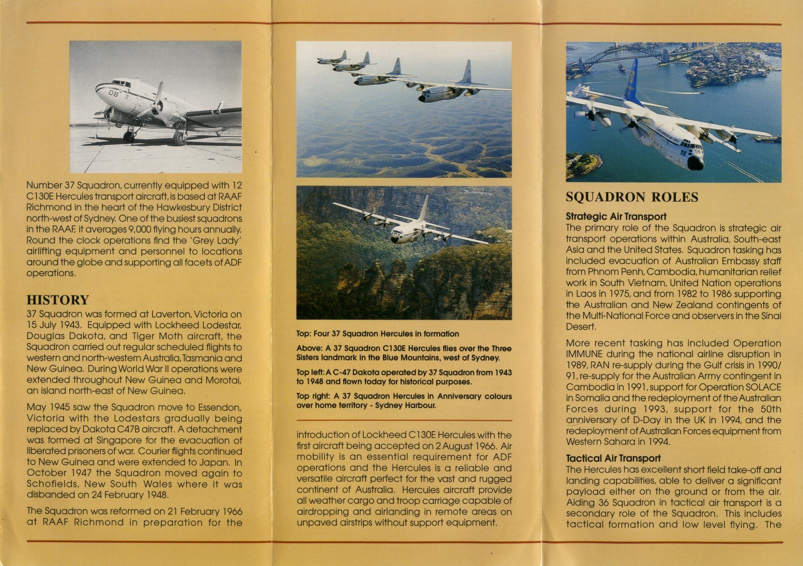 37 Squadron booklet internal pages