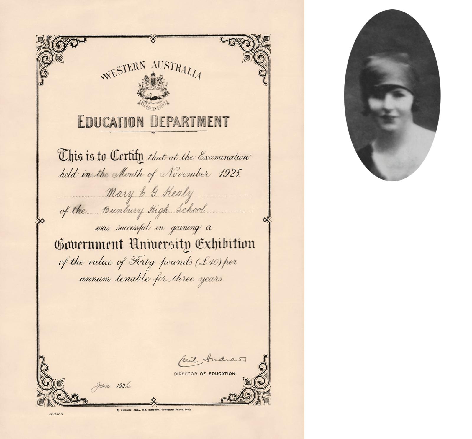 University Exhibition, Mary Kealy, 1926