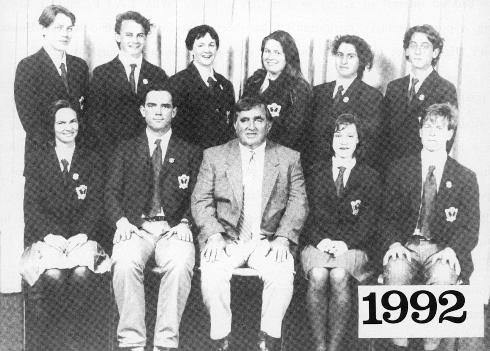 BSHS Prefects 1992