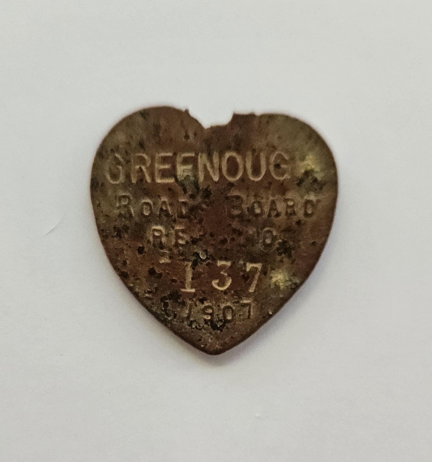 Greenough Road Board dog license disc