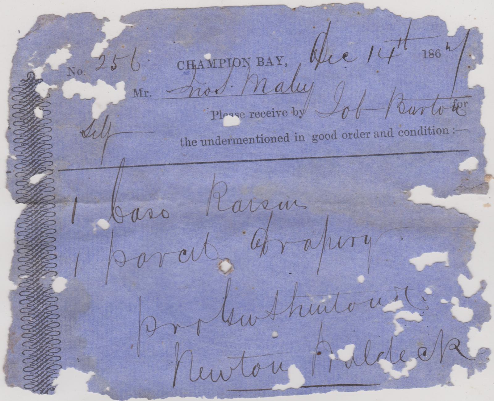 Cart Note no.256