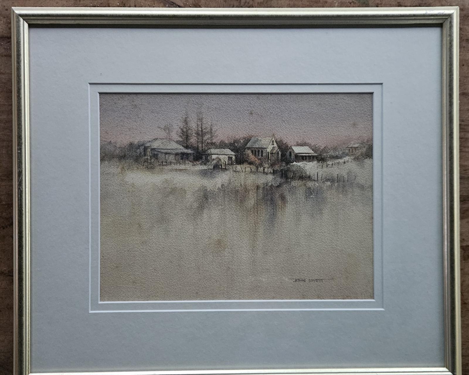 Framed watercolour "Old Greenough"