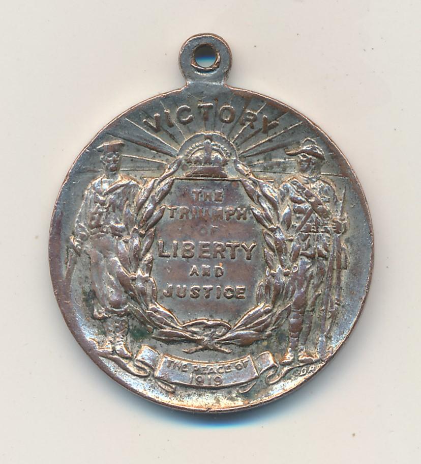Back of Peace Medal
