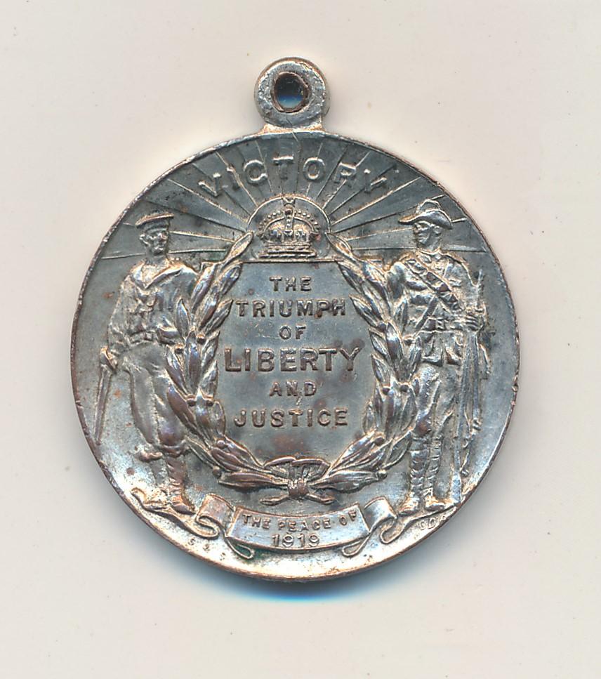 Back of Peace Medal