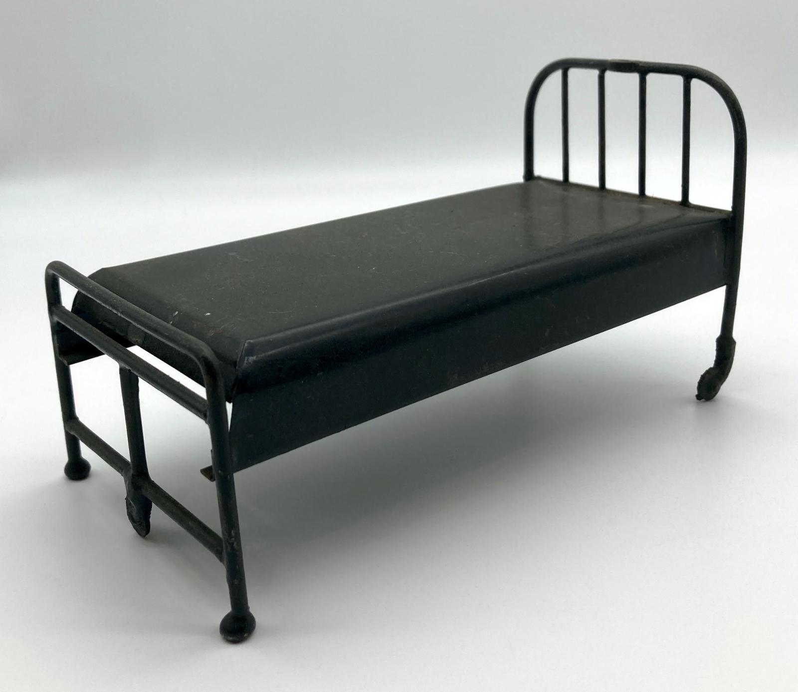 Miniature hospital bed made by convalescent soldier - other side view