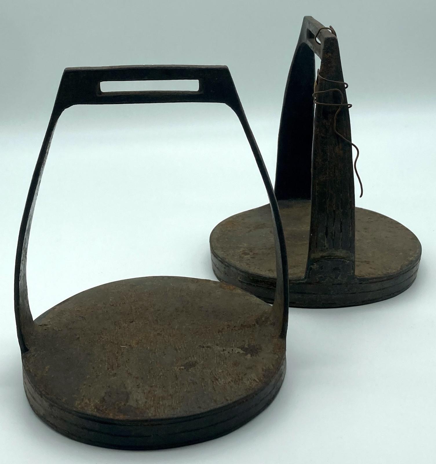 Pair of Ottoman stirrups souvenired by Walter Bowditch, 14 ALH