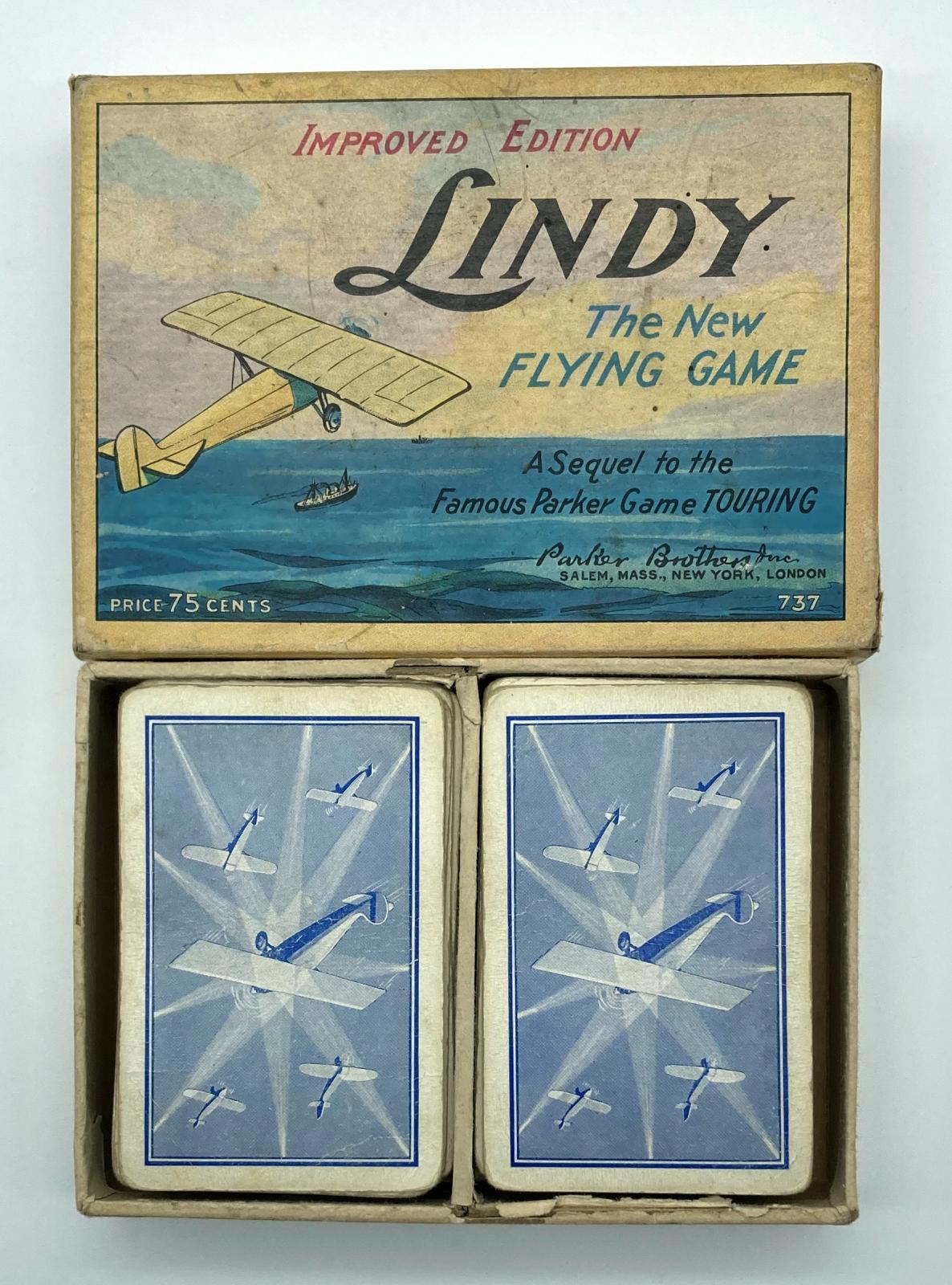 'Lindy: the new flying game' card game  - showing backs of cards