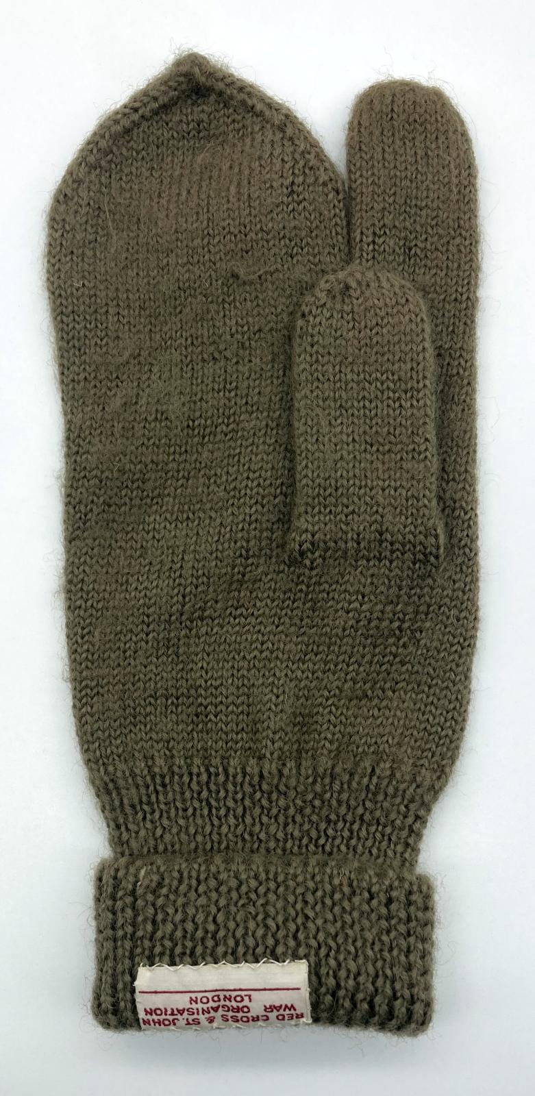 Underside of mitten sent to John McComiskey