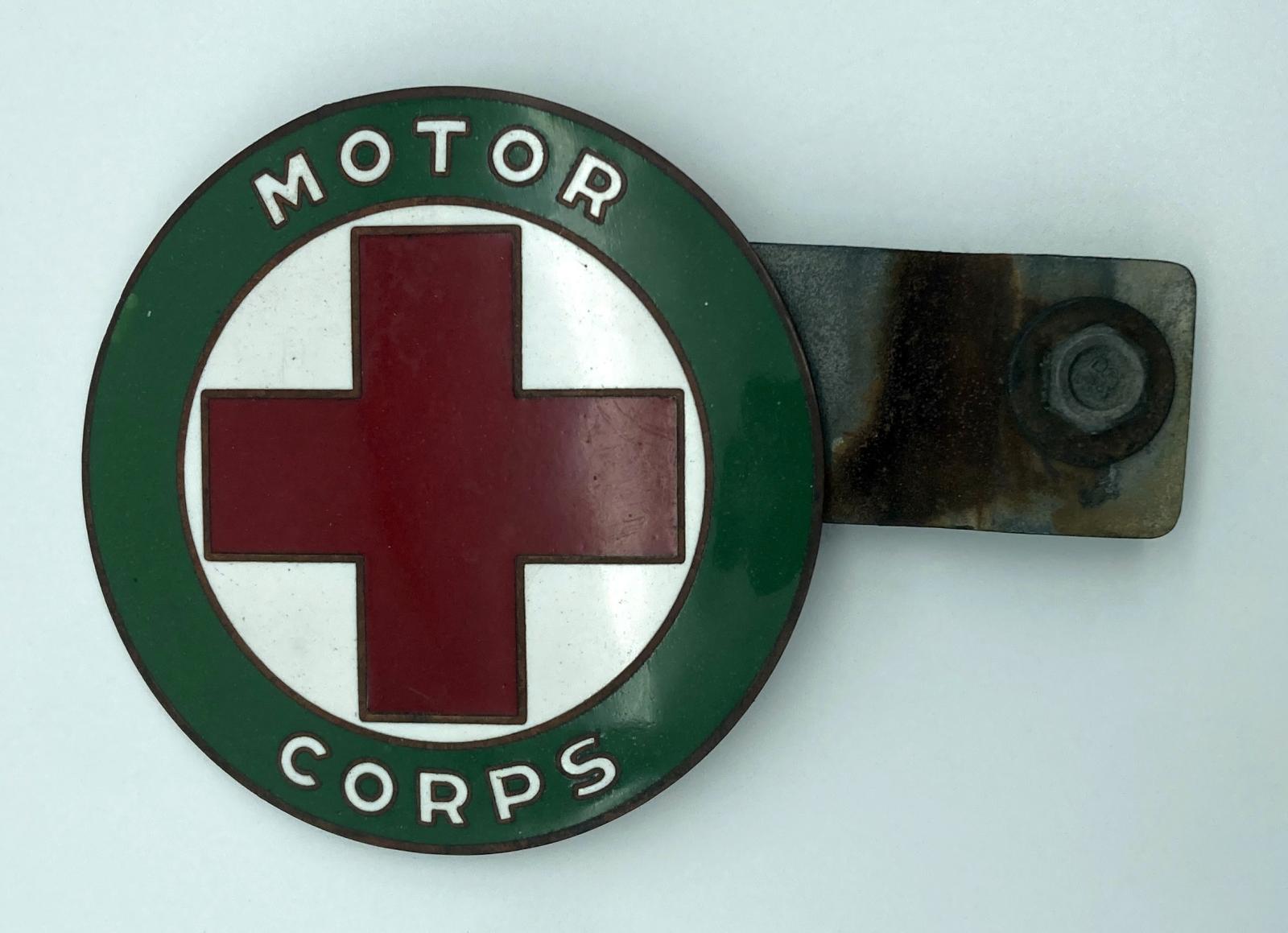 WWI era American Red Cross Motor Corps car badge