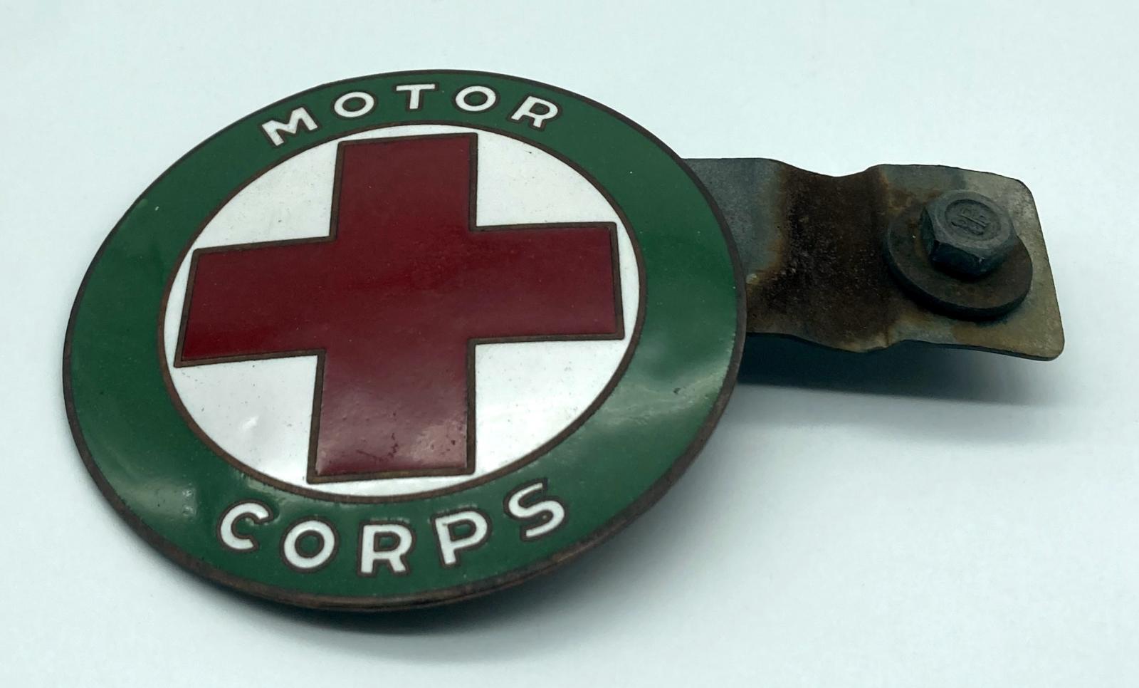 WWI era American Red Cross Motor Corps car badge