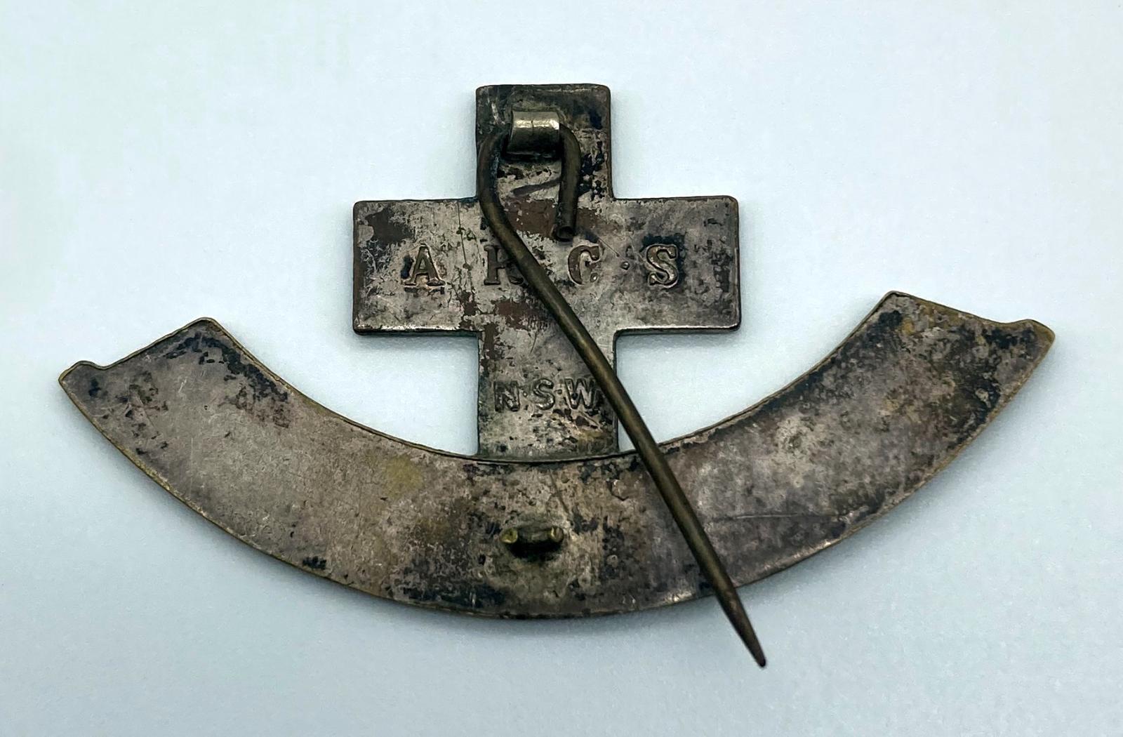 Reverse of Australian Red Cross Society NSW Division Transport badge