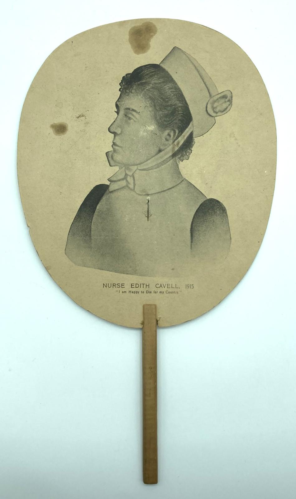 Edith Cavell Army Nurses' Fund commemorative fan