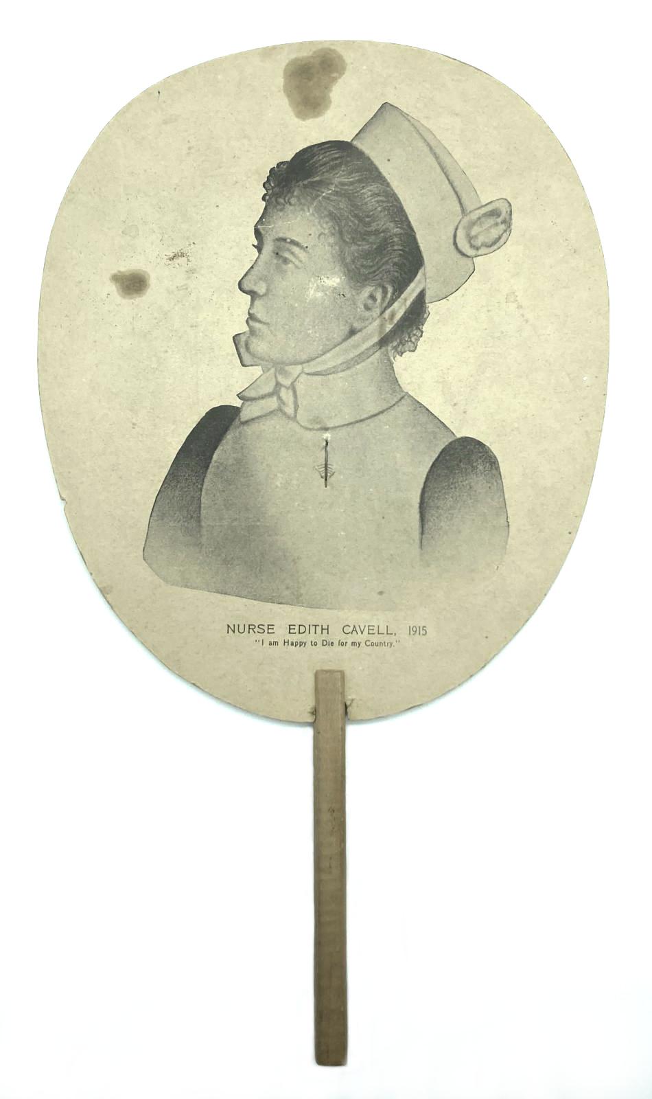 Edith Cavell Army Nurses' Fund commemorative fan