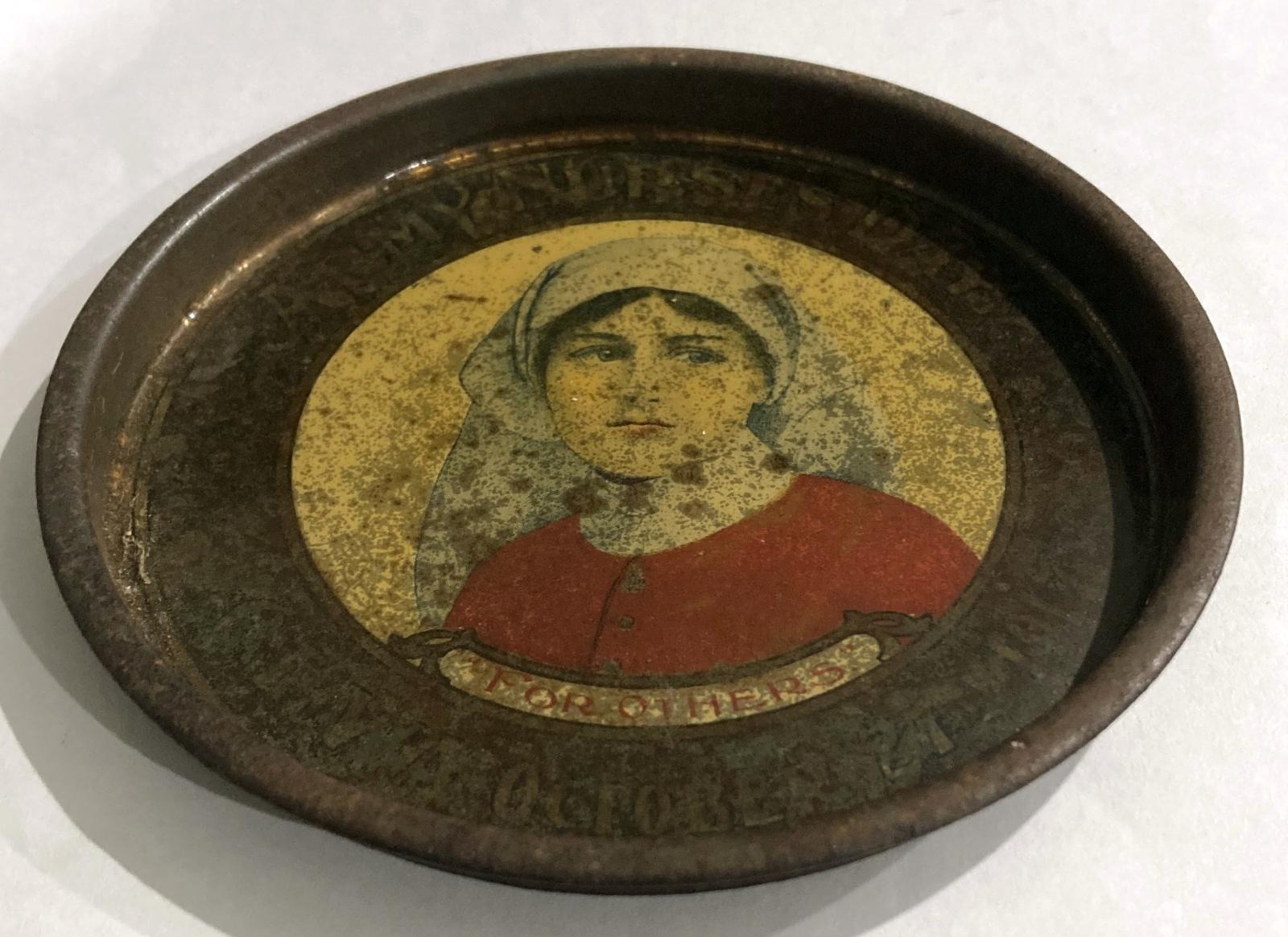 South Australian Army Nurses' Day 1917 souvenir pin tray