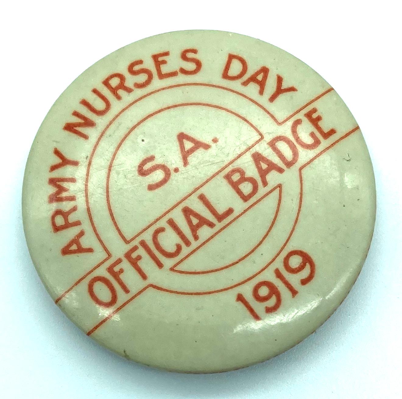 South Australian Army Nurses' Day 1919 Official badge