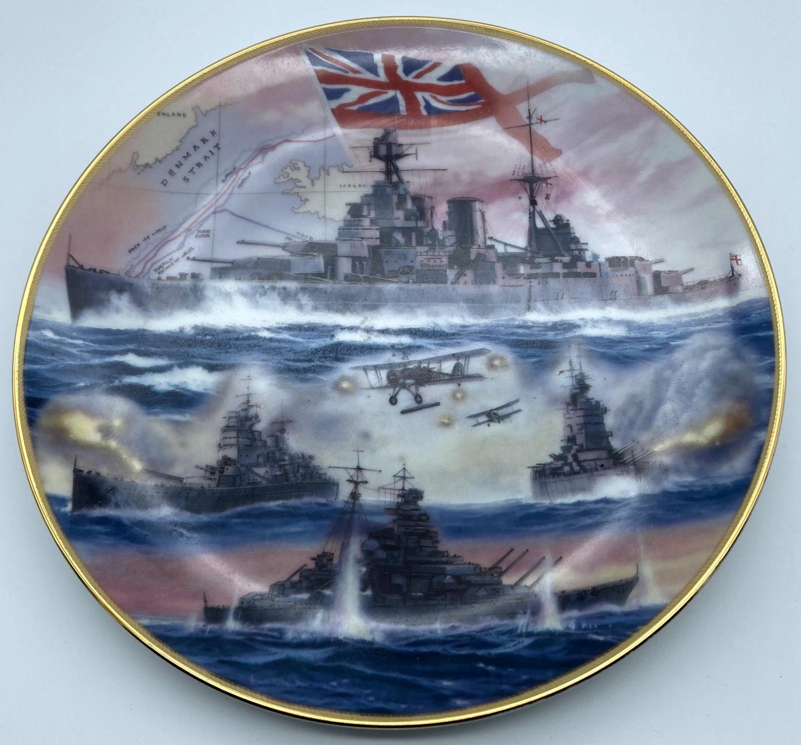 Davenport plate 'Sink the Bismarck' from 'Action Stations' series