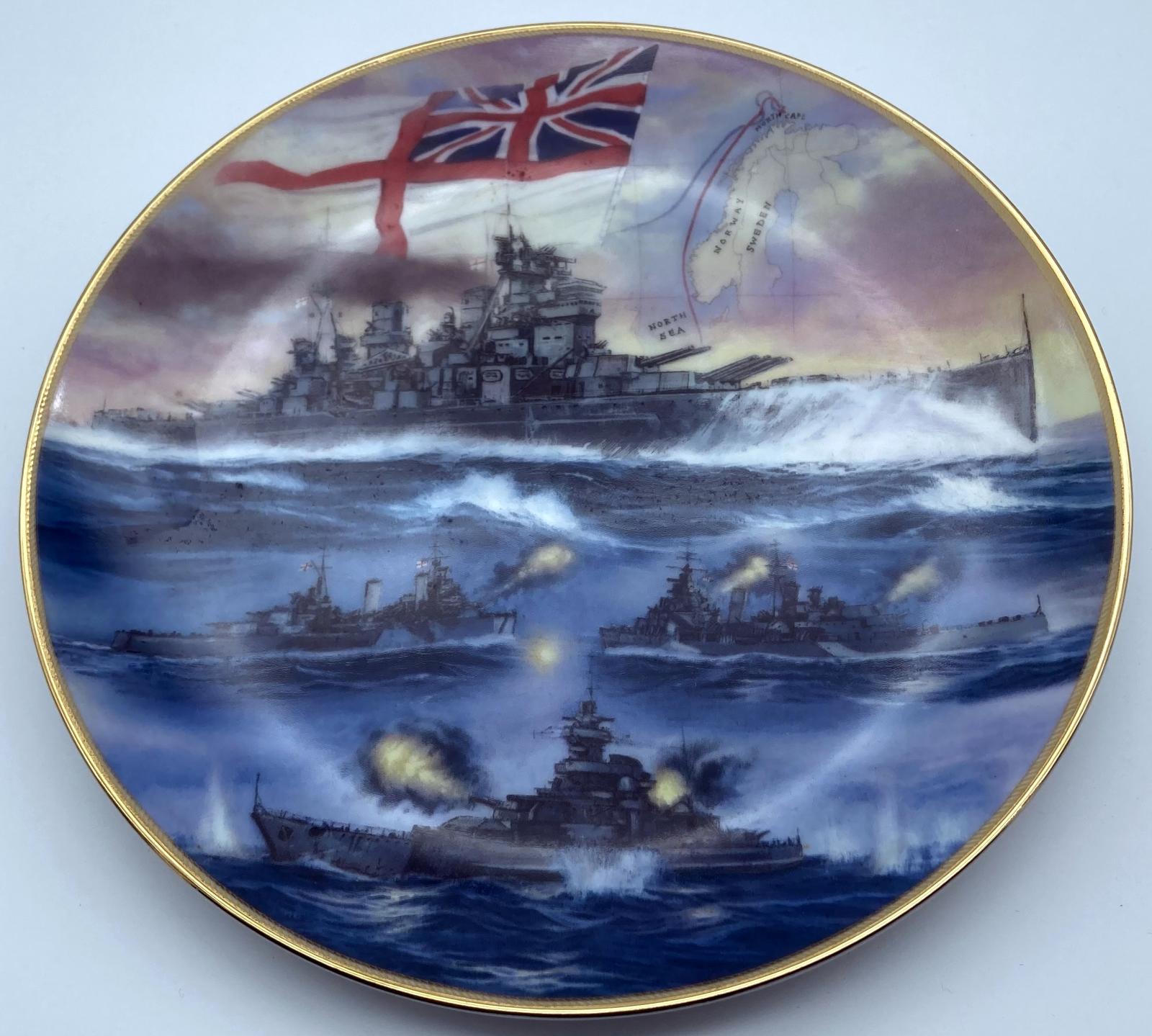 Davenport plate 'The Battle of North Cape' from 'Action Stations' series